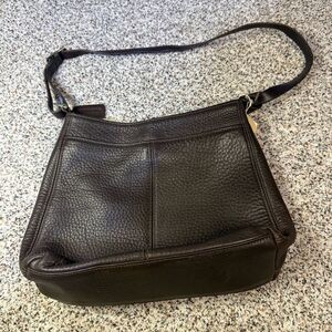Vintage Coach Black Leather Saddle Bag Purse Women's Handbag​